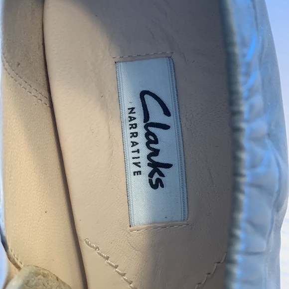 Clark’s Narrative Leather Grace Lola booties size 6, stacked 3” heel New in Box - Picture 2 of 9